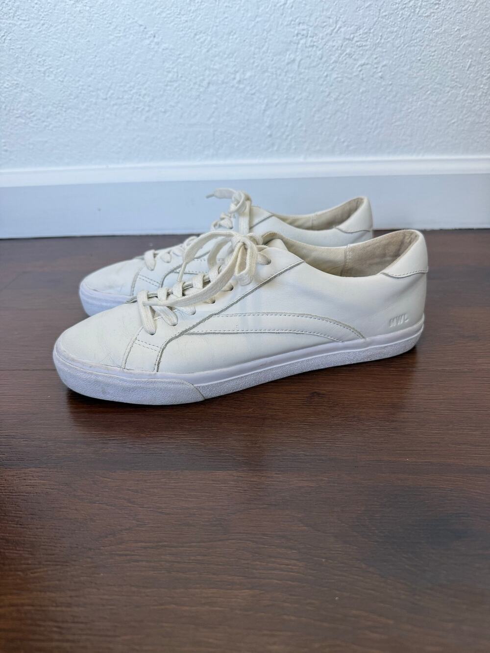 Madewell Sidewalk Low Sneakers White Leather W8 M6.5 Casual Minimalist Preppy